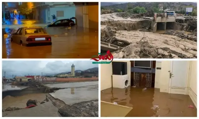 أمطار “طوفانية” تغرق مناطق بالناظور والدريوش.. السيول تغمر منازل وتجرف سيارات وتقطع الطرق