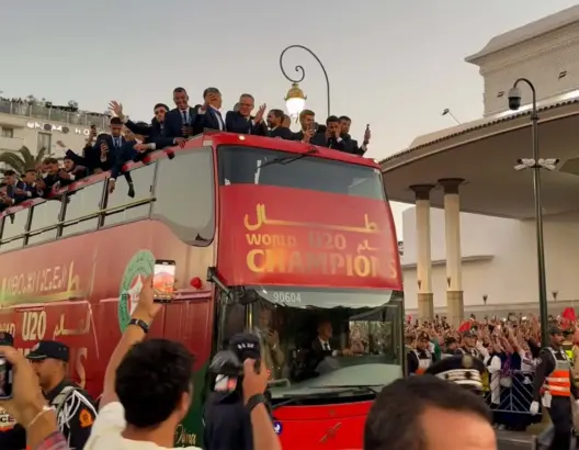 استقبال شعبي حاشد لمنتخب الشباب بالرباط