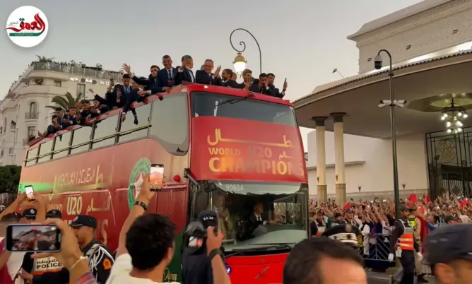استقبال شعبي حاشد لمنتخب الشباب بالرباط