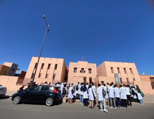 طلبة التمريض بورزازات يحتجون للمطالبة بـ "التعويض عن التداريب"