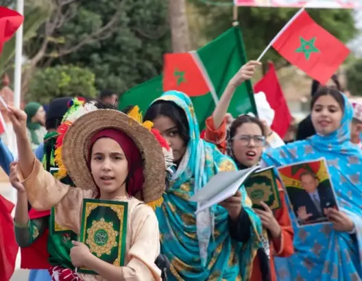 مديرية التعليم بخنيفرة تخلد الذكرى الخمسين للمسيرة الخضراء بمسيرة رمزية