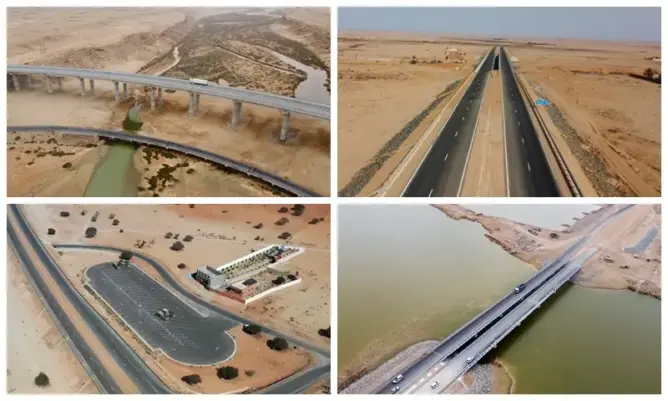 بـ1055 كلم وأطول جسر بالمغرب.. الطريق السريع تيزنيت-الداخلة يعزز قوة البنية التحتية للمملكة