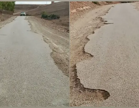 حوادث سير متكررة وتدهور خطير.. ساكنة مليلة تطالب بتدخل عاجل لإصلاح طريق