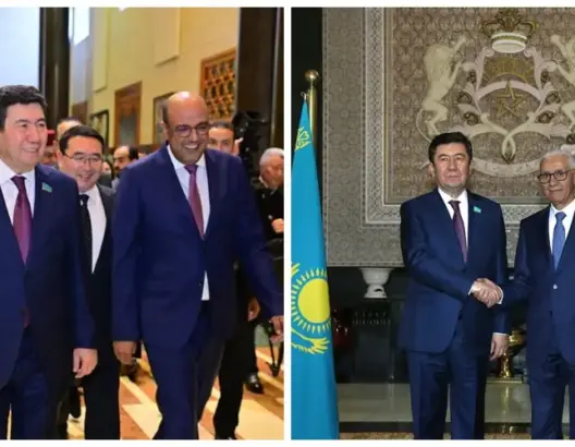 الطالبي وولد الرشيد يتباحثان مع رئيس برلمان كازاخستان لتعزيز الشراكة الاستراتيجية (صور)