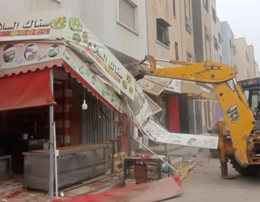 حملة لتحرير الملك العمومي تُعيد النظام بالمجاطية أولاد طالب وتُشدد الخناق على المحتلين بمديونة