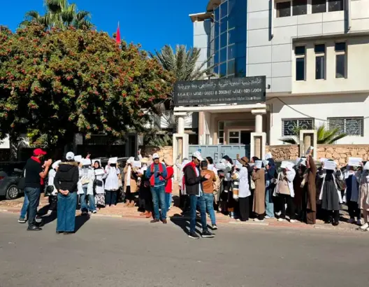 احتجاجات مربيات التعليم الأولي بأكادير