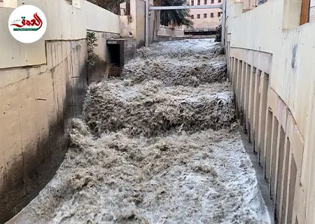 أمطار الخير تنعش واد الجواهر بفاس
