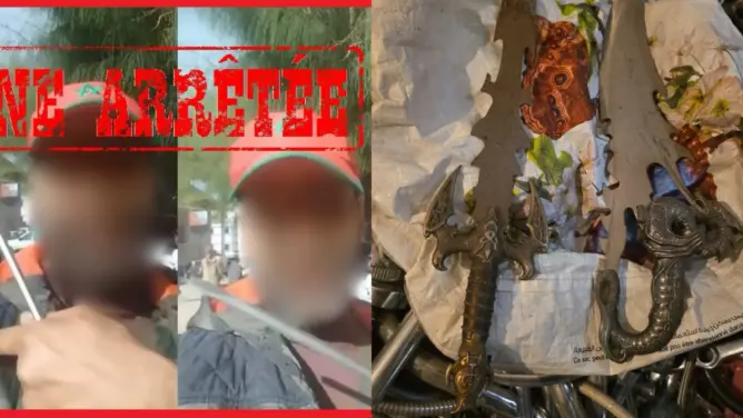 سلاح أبيض وقذيفة مزيفة.. توقيف شخص هدد رجال السلطة بالتصفية بطنجة