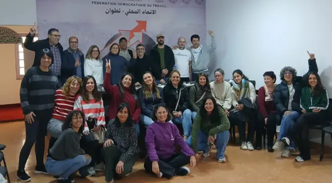 “فدش تطوان” تعزز حضورها الدولي وتتباحث مع وفد نقابي إسباني