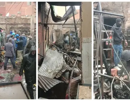 اندلاع حريق مهول في السوق المركزي بأرفود.. والأمن يفتح تحقيقا (صور)