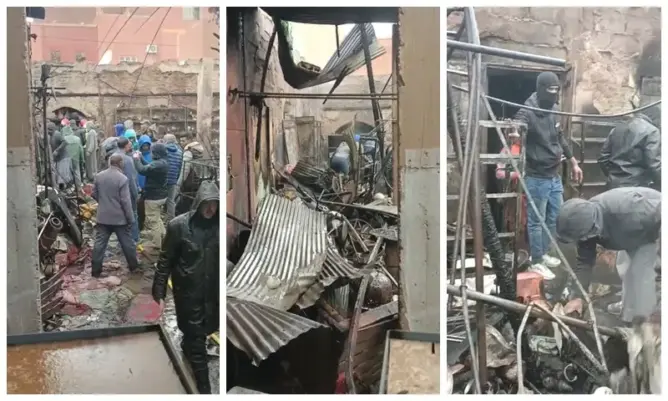 اندلاع حريق مهول في السوق المركزي بأرفود.. والأمن يفتح تحقيقا (صور)
