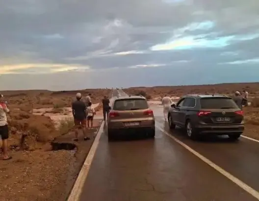 الرشيدية.. تدخل الدرك الملكي ينقذ سائحين إسبانيين من سيول جارفة