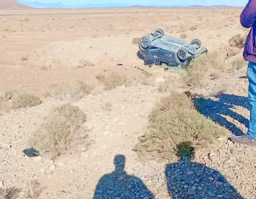 إصابات متفاوتة في حادث سير على الطريق الوطنية رقم 10 بتنغير