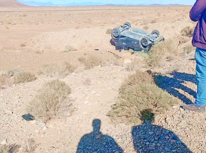 إصابات متفاوتة في حادث سير على الطريق الوطنية رقم 10 بتنغير