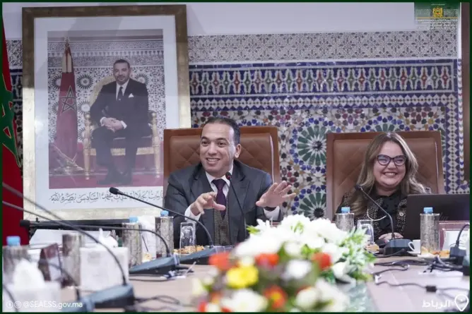لحسن السعدي، كاتب الدولة المكلف بالصناعة التقليدية والاقتصاد الاجتماعي والتضامني، يترأس اجتماعا لمجلس إدارة مكتب تنمية التعاون (ODCO)