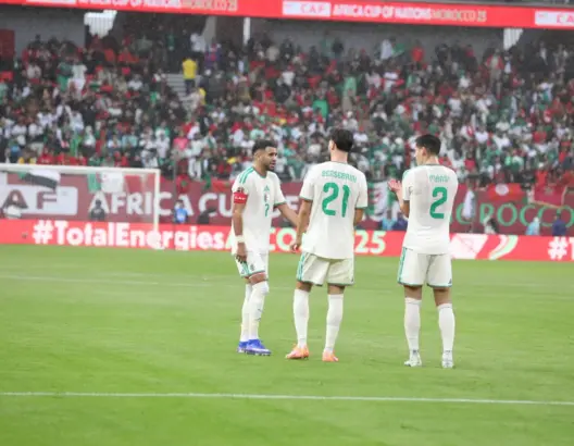 المنتخب الجزائري يقص شريط مشاركته في الكان بثلاثية نظيفة في شباك السودان