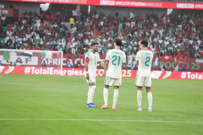 المنتخب الجزائري يقص شريط مشاركته في الكان بثلاثية نظيفة في شباك السودان