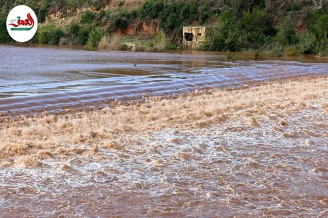 صبيب قوي لنهر أم الربيع بسد مزاوير بأزمور يلفت الأنظار