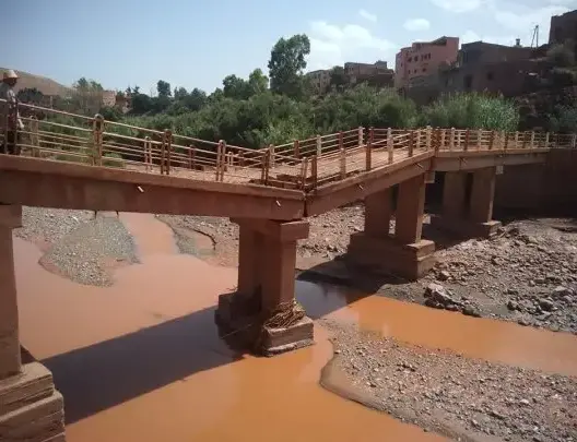قنطرة مهددة بالانهيار بجماعة “أغواطيم” تثير مطالب بالتدخل بإقليم الحوز