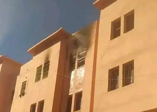حريق بشقة سكنية يستنفر الوقاية المدنية بالحي العسكري بورزازات