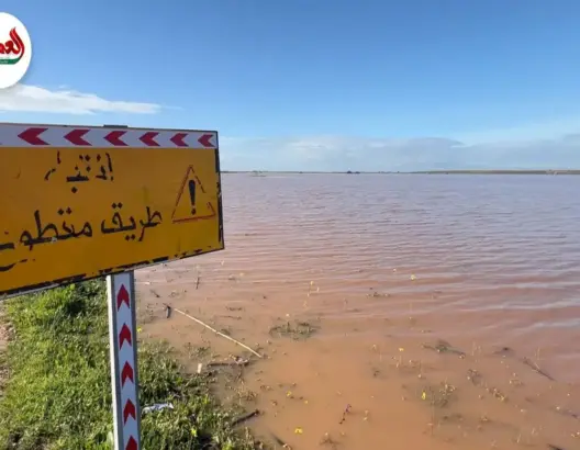 حمولة قياسية لواد بوسان بسيدي بنور