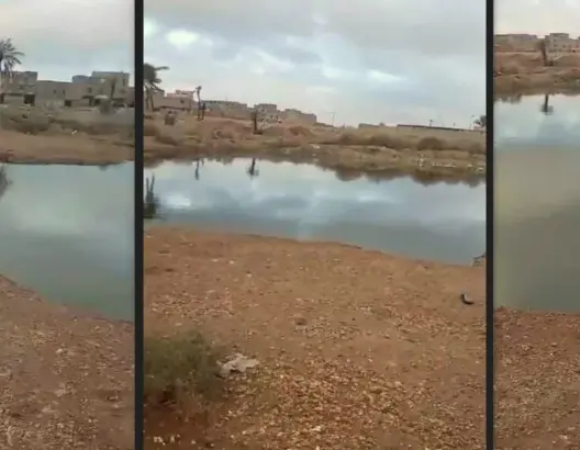 حفرة صرف صحي بدون سياج تهدد ساكنة دوار شعوف بواحة سيدي إبراهيم ضواحي مراكش