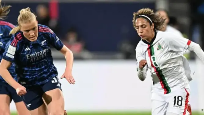 هزيمة قاسية لسيدات الجيش الملكي أمام أرسنال في كأس أبطال الفيفا