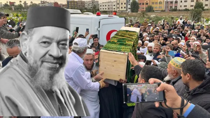 بحضور أصدقائه في الفن والدعوة.. تشييع جثمان بلخياط إلى مثواه الأخير بمقبرة الشهداء (فيديو)