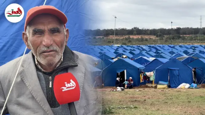 إجلاء قرويين بالخيام بعد الفيضانات