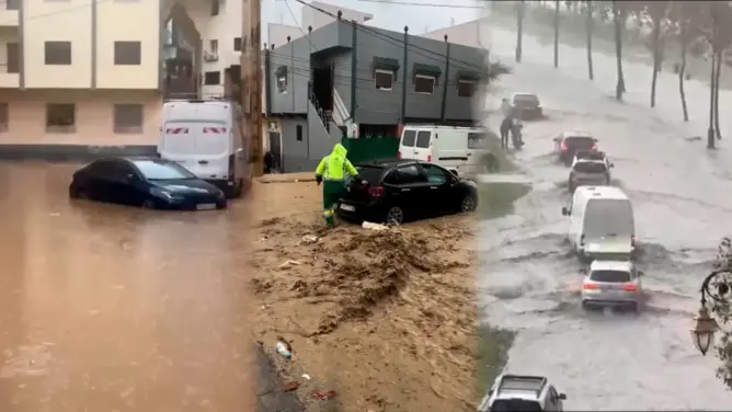 غمر مياه الوديان يقطع حركة السير.. وطريق السيار “تطوان-الفنيدق” بالمجان مؤقتا