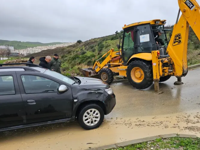 استنفار بطنجة بسبب قنطرة مهددة بالانهيار بطريق البحرين عقب التساقطات المطرية
