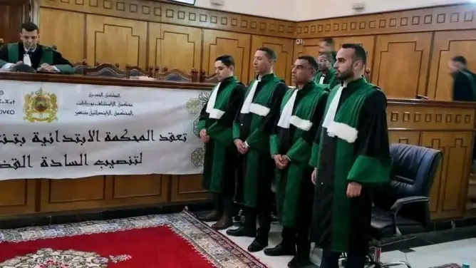 تنصيب نواب لوكيل الملك وقضاة حكم جدد بالمحكمة الابتدائية بتنغير