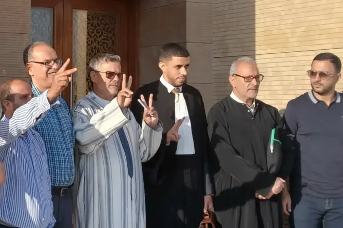 محمد السيمو أمام غرفة جرائم الأموال بمحكمة الاستئناف بالرباط، يوم الإثنين 14 يوليوز 2025،
