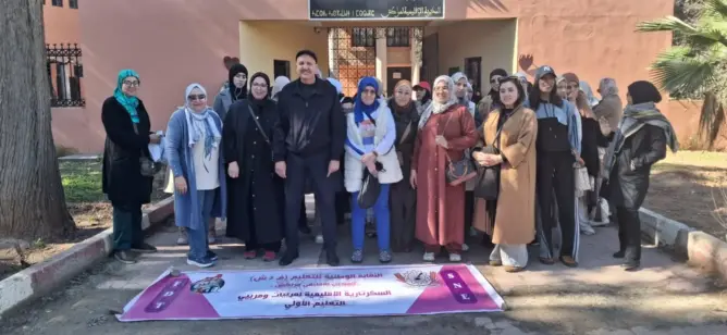 وقفة احتجاجية لأساتذة التعليم الأولي بمراكش للمطالبة بالإدماج وتحسين الأجور