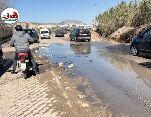 طريق المرجة بفاس تغرق في “الواد الحار”