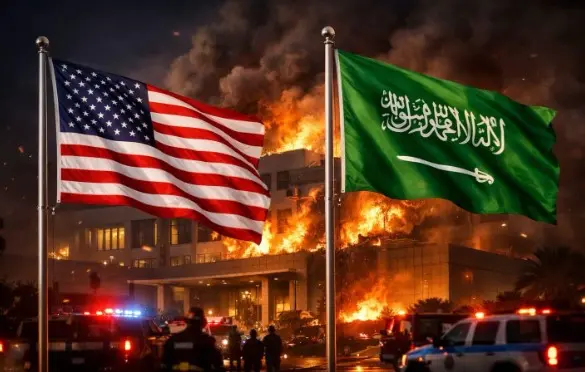 استهداف السفارة الأمريكية في الرياض.. والسعودية تدعو الأمريكيين لـ”الاحتماء فورا”