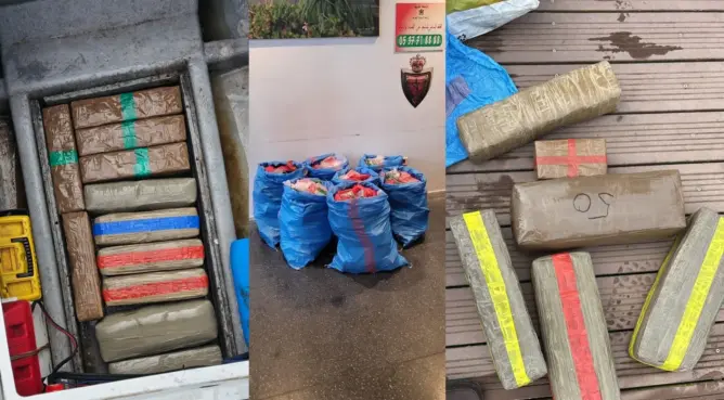 أمن طنجة يجهض تهريب نصف طن من الشيرا عبر قوارب بالميناء الترفيهي
