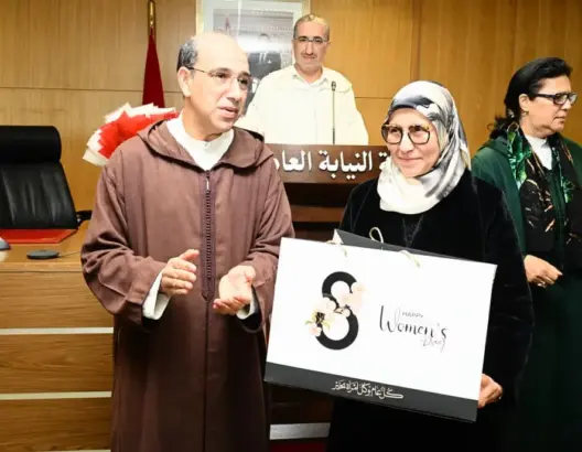 رئاسة النيابة العامة تحتفي بنسائها وتؤكد: “لا تنمية بدون إدماج فعلي للمرأة”