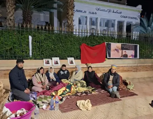 اعتصام أمام استئنافية الرشيدية للمطالبة بإنصاف ضحية جريمة قتل