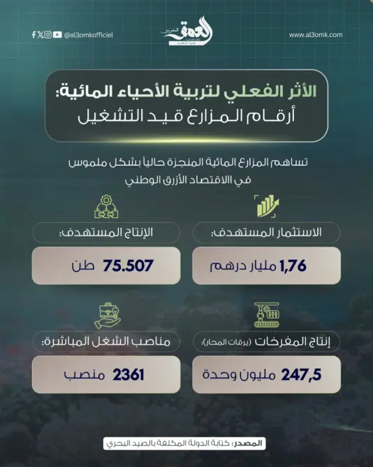 الأثر الفعلي لتربية الأحياء المائية.. أرقام المزارع قيد التشغيل