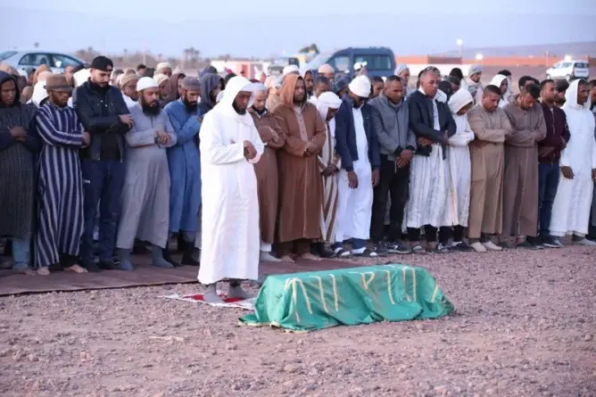 جثمان الطفل يونس العلاوي