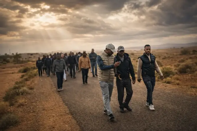 ساكنة غريس السفلي تحتج للمطالبة بتبسيط مساطر البناء بالعالم القروي