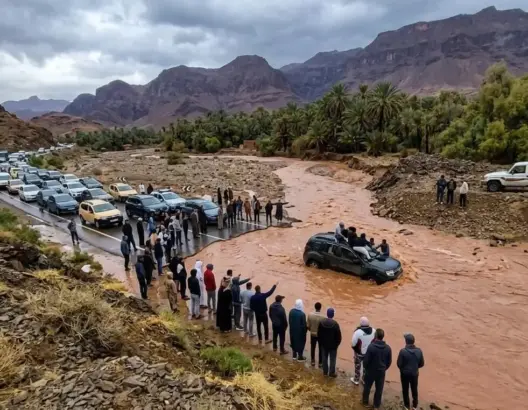 الجنوب الشرقي تحت رحمة الأمطار.. طرق مقطوعة وسياح عالقون وبنية تحتية تفضح سنوات الإهمال