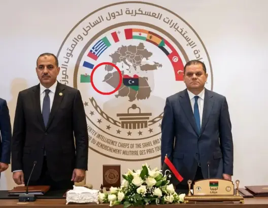 حكومة الدبيبة بليبيا تبتر خريطة المغرب في مؤتمر استخباراتي بحضور 10 دول.. ونشطاء: طعنة غادرة