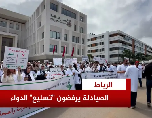 وقفة الصيادلة أمام مجلس المنافسة