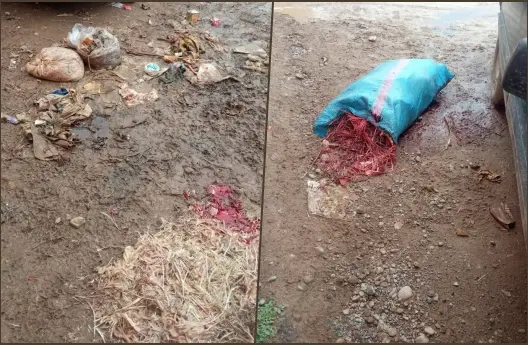 نفايات وبقايا ذبائح تغرق مجزرة وسوق بسيدي الزوين