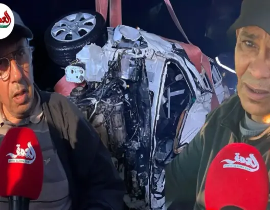 تفاصيل سقوط سيارة بالجرف الأصفر