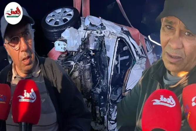 تفاصيل سقوط سيارة بالجرف الأصفر