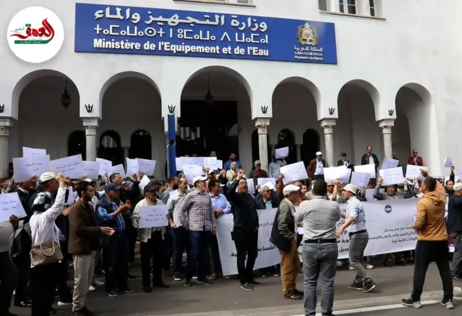 شغيلة التجهيز والماء والنقل واللوجستيك تصعد ضد بركة وقيوح وتطالب بتحقيق مطالبها المشروعة