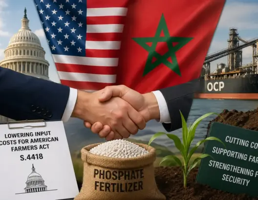 مشروع قانون أمريكي لإلغاء رسوم الفوسفاط المغربي يدخل الكونغرس بدعم زراعي واسع